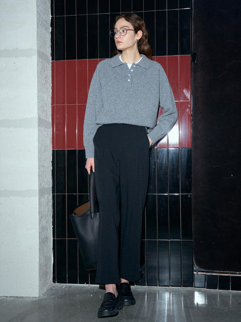 Corin Wool Polo Sweater
